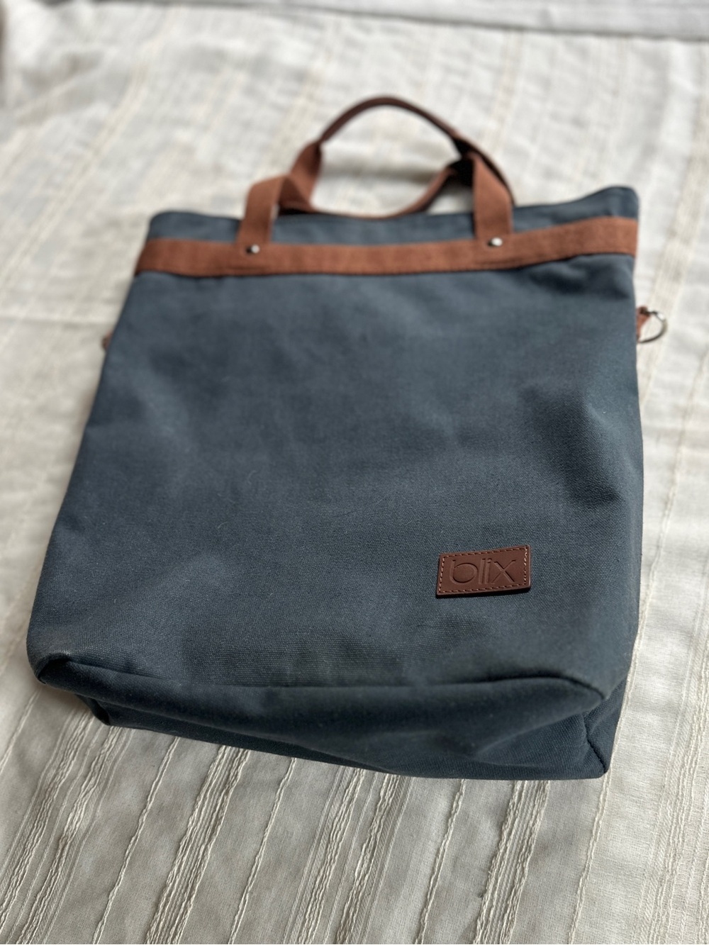 BLIX Canvas Bike Pannier Tote Bag |Bicycle Saddle Bag Water Resistant
